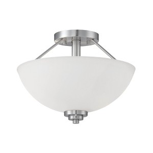Millennium Lighting Durham 2 - Light Flush Mount in  Satin Nickel - 1 of 1