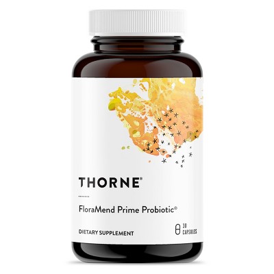 Thorne Floramend Prime Probiotic - Supports Gut Health, Immune Function, and Weight Management - Gluten-Free, Soy-Free, Dairy-Free - 30 Capsules
