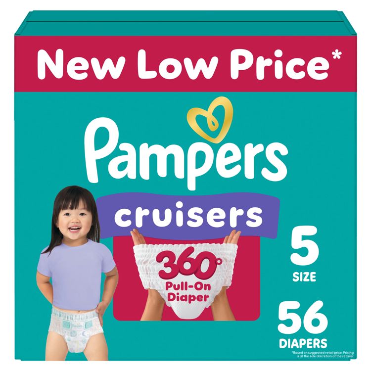 Pampers Cruisers 360 Diapers - (Select Size and Count), 1 of 15