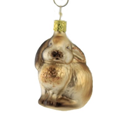 Inge Glas 3.25" Feels Like Winter Rabbit Ornament Christmas  -  Tree Ornaments