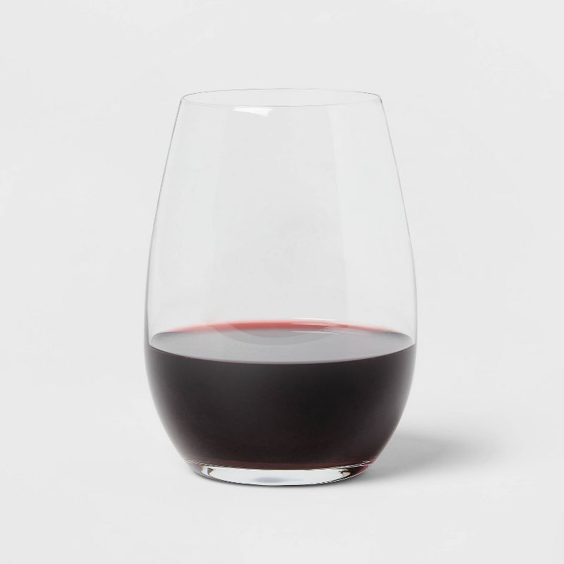 4pk Geneva Crystal 19.7oz Wine Glasses Red - Threshold Signature&#8482;, 3 of 4