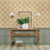 Brewster Flourish Block Print Wheat Faux Grasscloth Peel and Stick 1pc Wallpaper - 4 of 4