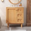 CIPACHO 30 Inch Farmhouse Bathroom Vanity with Ceramic Sink, 3 Drawers & Soft-Closing Door – Perfect Storage Cabinet for Your Home - 2 of 4
