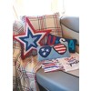 C&F Home 6" x 12" Patriotic Sunglasses 4th of July Hooked Rectangle Small Small Petite Throw Pillow Red White and Blue - 4 of 4