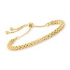 Ross-Simons Italian 18kt Yellow Gold Over Sterling Silver Mesh Bolo Bracelet Size - 4 of 4