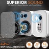 Pyle Hi-Fi Bluetooth Bookshelf Monitor Speakers - 50W MAX (PBKST33) - 3 of 4