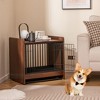 Tangkula Dog Cage Furniture w/Removable Tray & Lockable Door Adjustable Foot Pads - 2 of 4
