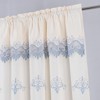 RT Designers Collection Bonnie Macrame Rod Pocket Room Darkening Curtain Panels for Living Room 52" x 84" Beige - 3 of 4