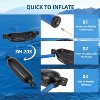 4 Pack Inflatable Boat Fenders, Dock Bumpers in 16"/20"/23"/27" Sizes with 4 Ropes, Air Pump & Storage Bag, Perfect for 10-35ft Boats - 4 of 4