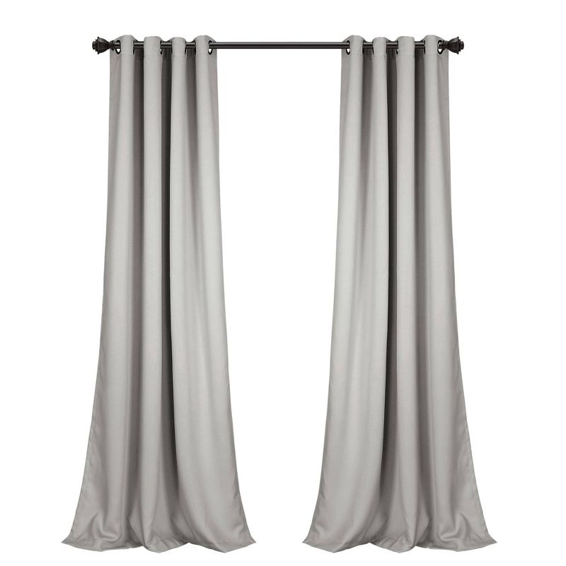 Set of 2 Insulated Grommet Top Blackout Curtain Panels - Lush Décor, 6 of 18