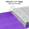 Staples Heavy Duty 1" 3-Ring View Binder Purple (24673-US) 82707 - 3 of 4