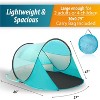 Zone Tech Instant Pop Up Beach Tent Canopy - Portable Sun Shade Shelter 2-3 person with Carry Bag for Outdoor Activities - 3 of 4