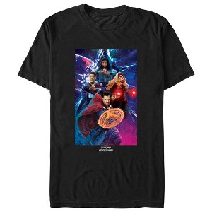 Men's Marvel Doctor Strange in the Multiverse of Madness Group Poster T-Shirt - 1 of 4