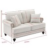 NicBex 60.83 Inch Chenille Sofa Couch,Love Seat Couch with 2 Throw Pillows for Living Room,Bedroom,Office,Apartment - 3 of 4