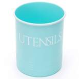 Outshine Co Large Kitchen Utensil Holder and Farmhouse Decor with Matching Salt and Pepper Shakers