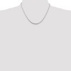 Black Bow Jewelry 2mm Sterling Silver, Round Solid Snake Chain Necklace - 2 of 4