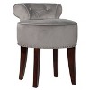 22.5" Lena Wood and Upholstered Vanity Stool - Hillsdale Furniture - 2 of 4