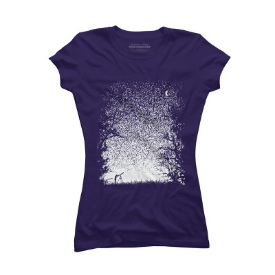 Junior's Design By Humans Pixel Space By daletheskater T-Shirt