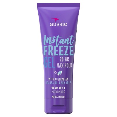 Aussie Instant Freeze Hair with Jojoba Oil & Sea Kelp Gel - 7.0oz