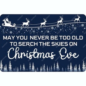Lomsoe Christmas Metal Sign Christmas Eve Sign Vintage Tin Sign Christmas Aluminum Sign Art Decor Christmas Gift 8¡Á12 Inches - 1 of 1