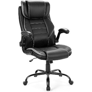 Ergonomic Office Chair, Reclining Executive Office Desk Chair with Adjustable Headrest and Pocket Spring Lumbar Support, Comfortable Computer Chair - 1 of 4