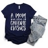 Simply Sage Market A Mom Who Runs On Caffeine And Kisses Short Sleeve Tee - 3 of 4