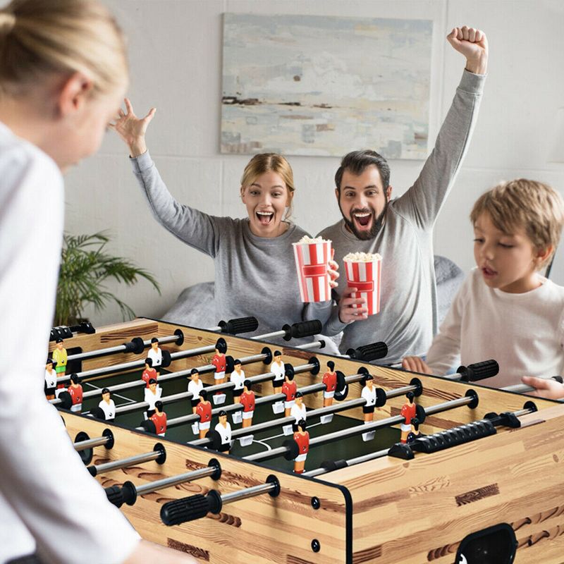 Costway 48'' Foosball Table Home Soccer Game Table Christmas Families Party Recreation, 4 of 11