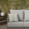 Outdoor Decor by Commonwealth Printed Stripe Outdoor Pillow Cover 18 x 18 Sage (Cover Only) - 2 of 4