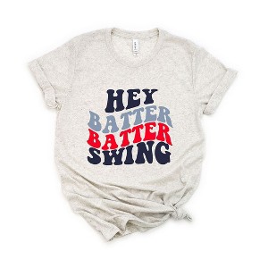 Simply Sage Market Women's Batter Batter Swing Stacked Short Sleeve Graphic Tee - 1 of 4