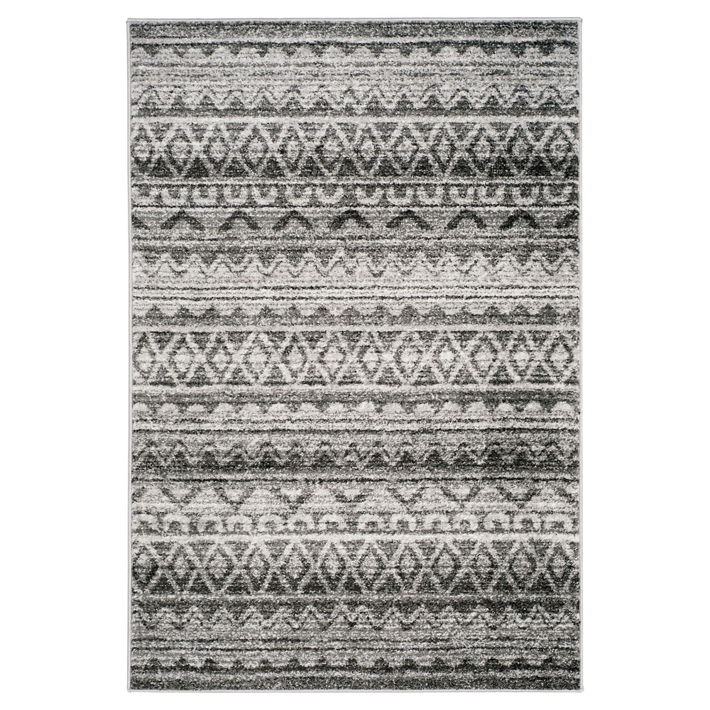 4'x6' Cyndee Rug Ivory/Charcoal - Safavieh