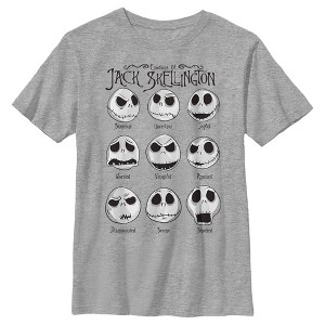 Boy's The Nightmare Before Christmas Emotions Of Jack Skellington T-Shirt - 1 of 4