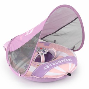 Mambobaby Light Traveler Baby Pool Float with Canopy Hot Air Balloon - 1 of 4