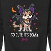 Boys' - Barbie - So Cute It's Scary Graphic Long Sleeve Fleece Sweatshirt - 2 of 4