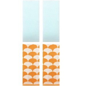 REGALWOVEN 4 Pcs Cotton Bathroom Decorative Hand Towels - 1 of 4