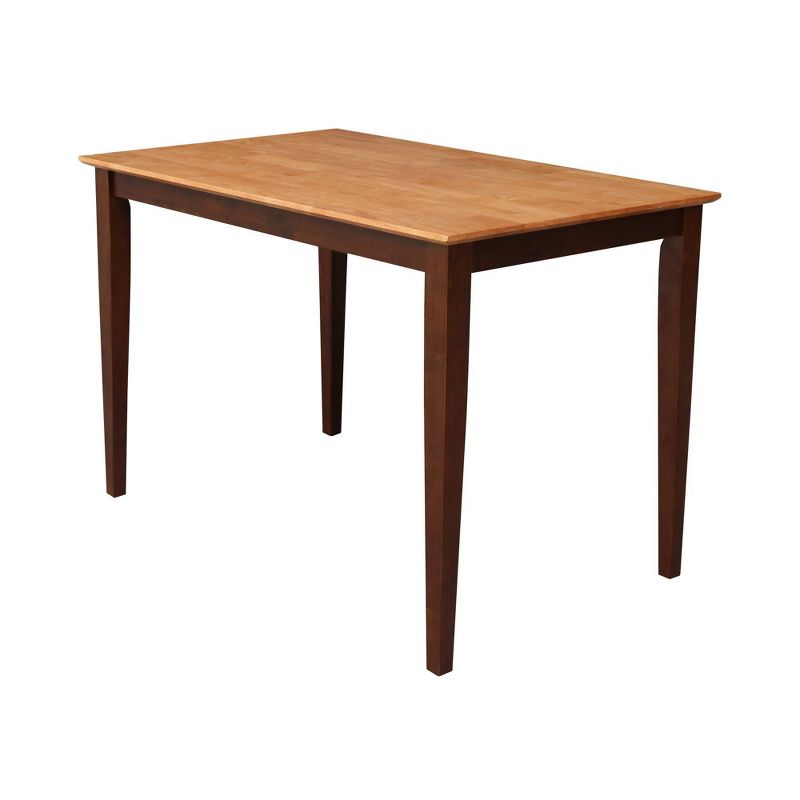 30' X 48' Solid Wood Top Counter Height Table with Shaker Legs - International Concepts, 4 of 8
