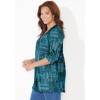 Catherines Women's Plus Size Easy Fit 3/4-Sleeve Scoopneck Tunic - 4 of 4