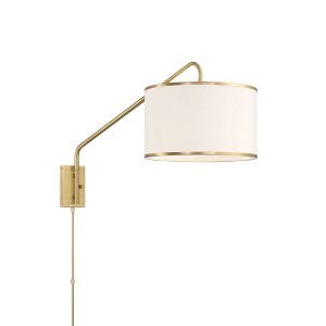 Crystorama Lighting Mallory 1 - Light Sconce in  Soft Brass - 1 of 4