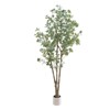 Artificial Eucalyptus Tree, 6/7Ft Faux Eucalyptus Plant with Pot, Realistic Fake Tree for Home, Bedroom, Living Room, Balcony, Garden - 2 of 4