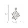 Black Bow Jewelry 14k White Gold Pittsburgh Penguins NHL Small Pendant - 2 of 3