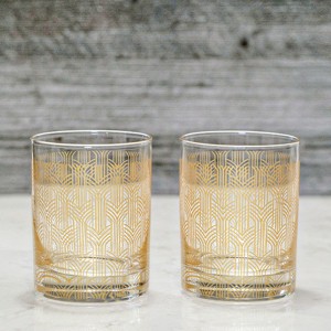 On the Rocks Art Deco Glasses - Set of 2 - 1 of 2