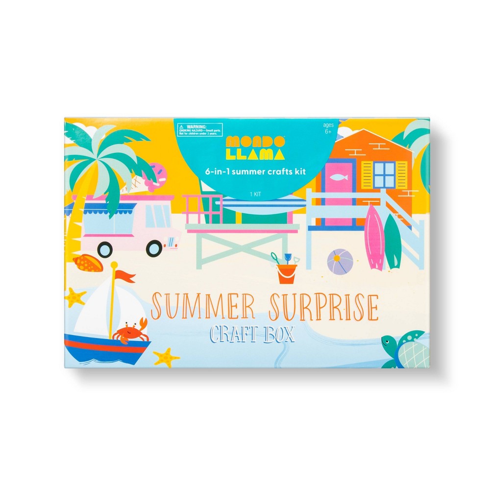 6-in-1 Summer Surprise Craft DIY Art Kit - Mondo Llama™