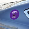 Hunter College Hawks Logo Automotive Car Refrigerator Locker Vinyl Circle Magnet - 3 of 4