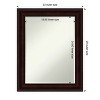 Amanti Art Coffee Bean Brown Petite Bevel Bathroom Wall Mirror 29 x 23 in. - 4 of 4