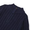 Hope & Henry Layette Baby Long Sleeve Half Zip Sweater Romper, Infant - 2 of 4
