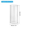 Unique Bargains High Borosilicate Glass Wear Resistant Clear Cylinder Vase - 2 of 4