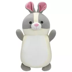 Squishmallows HugMees 18" Lorita the Gray and White Bunny Plush Toy
