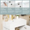 ChicFurnit 21.6 Inch Bathroom Vanity with Sink Freestanding Storage Cabinet Ceramic Sink Left / Right Side Storage for Bathroom, 12.2"*21.6"*33.9" - 4 of 4