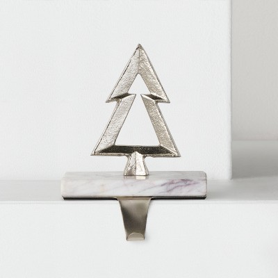 Stocking Holder Silver Marble Tree - Wondershop™