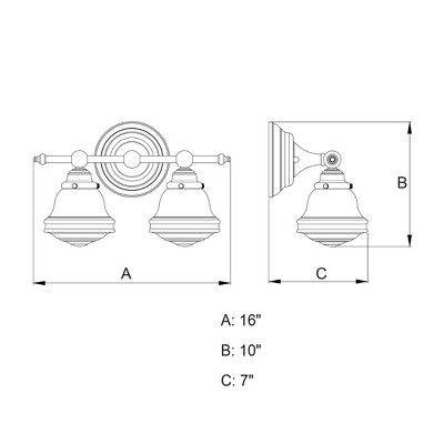 Huntley 16" Satin Nickel and White Glass Bathroom Vanity Light