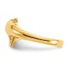 Black Bow Jewelry 14k Yellow Gold 8mm Polished Dolphin Toe Ring - 4 of 4
